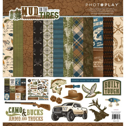 PhotoPlay - Mud On The Tires - 12x12 Collection Pack