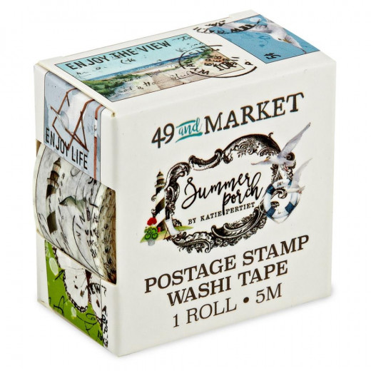 49 And Market Postage Stamp Washi Tape -  Summer Porch