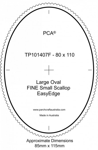 Fine Large Oval Outside Small Scallop EasyEdge