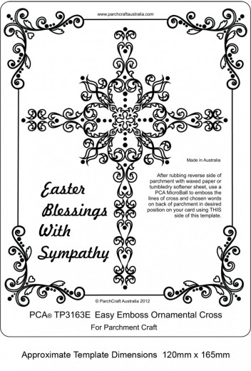 EMBOSSING Easy Emboss Ornamental Cross