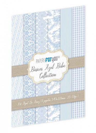 Basicos Azul Bebe - Rice Paper Kit