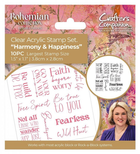 Clear Stamps - Bohemian Collection - Harmony & Happiness