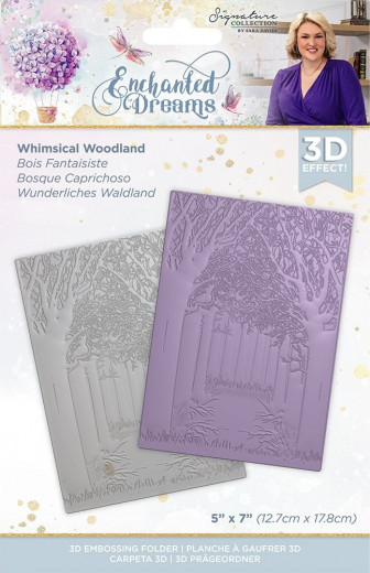 3D Embossing Folder - Enchanted Dreams Whimsical Woodland