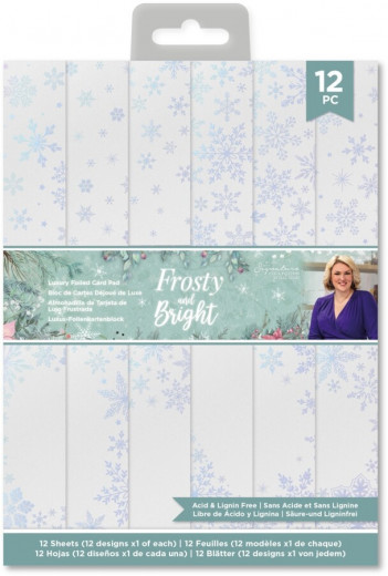 Frosty and Bright 4x6 Luxury Foiled Card Pad