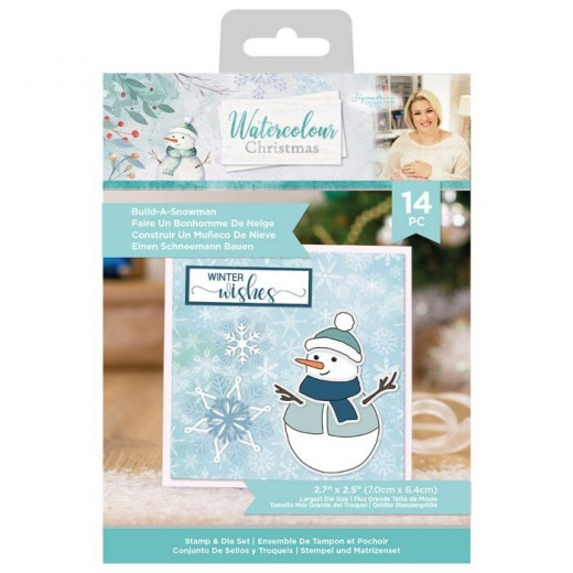 Clear Stamps and Die Set - Watercolour Christmas Build-A-Snowman