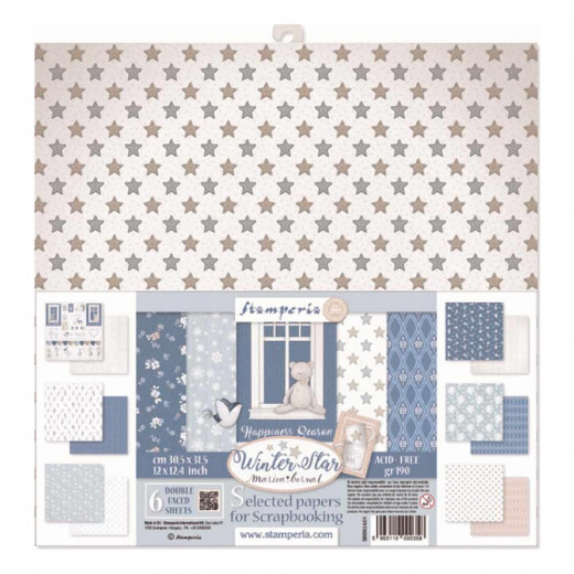 Winter Star 12x12 Sortiment Paper Pack