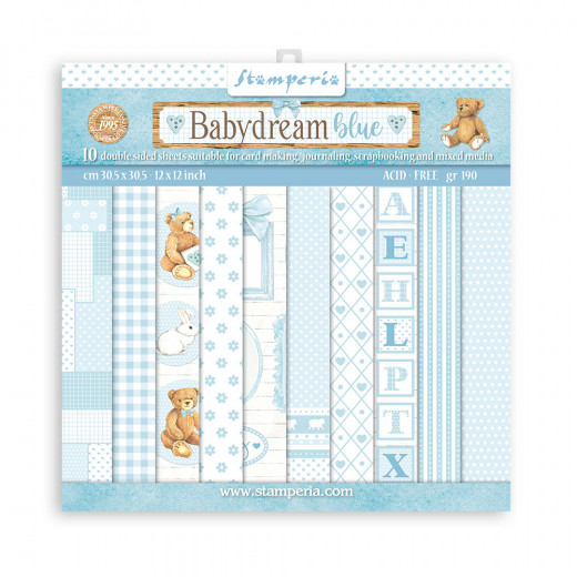 BabyDream Blue 12x12 Paper Pack