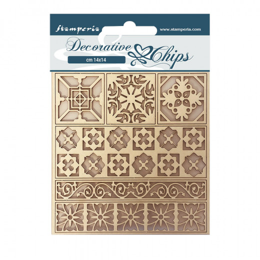 Stamperia Decorative Chips - Casa Granada Tiles