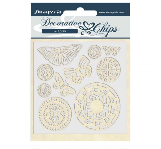 Stamperia Decorative Chips - Amazonia Butterfly Tribal