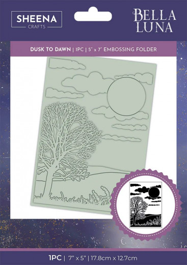 Embossing Folder - Sheena Douglass - Bella Luna - Dusk to Dawn