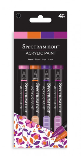 Spectrum Noir Acrylic Paint Marker Set - Jewel