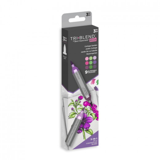 Spectrum Noir Triblend Brush Pen Set - Cottage Garden