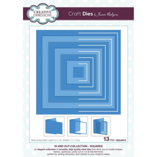 Craft Dies - In and Out Collection - Quadrate