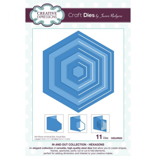 Craft Dies - In and Out Collection - Hexagons