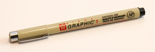 Sakura Pigma Graphic 1 Pen, schwarz (1.0mm)