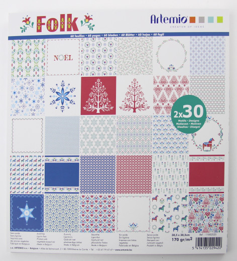 Artemio Folk 12x12 Paper Pad