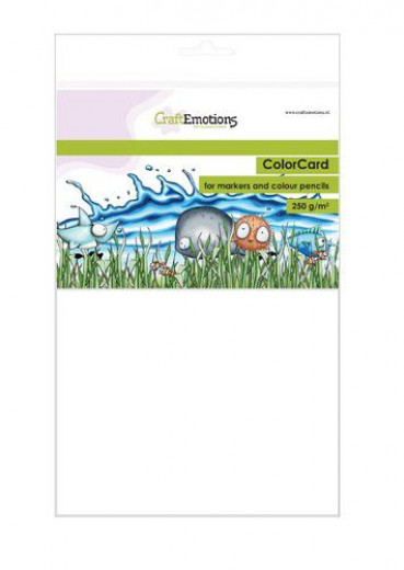 CraftEmotions ColorCard - Zeichenpapier für Marker weiß A5
