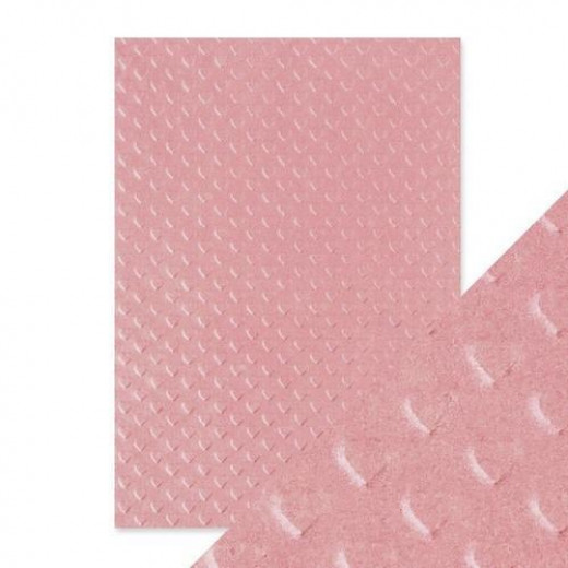 Tonic Studios Embossed Paper - Blush Heartbeat