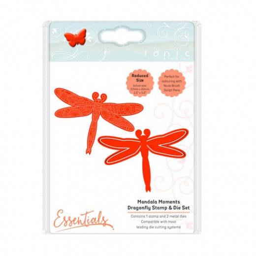 Mandala Moments Essentials Stamp and Die Set - Dragonfly