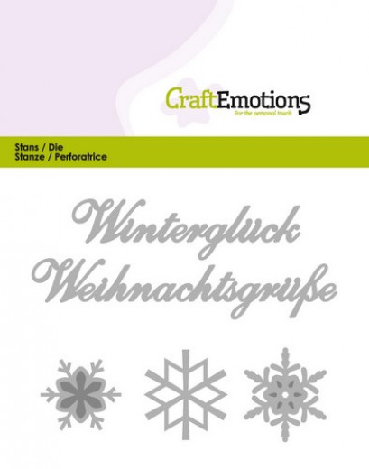 CraftEmotions Die Text - Winterglück (DE)