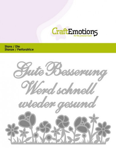 CraftEmotions Die Text - Gute Besserung (DE)
