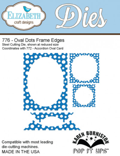 Metal Cutting Die - Oval dots frame edge