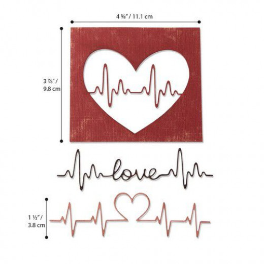 Thinlits Die Set by Tim Holtz - Heartbeat