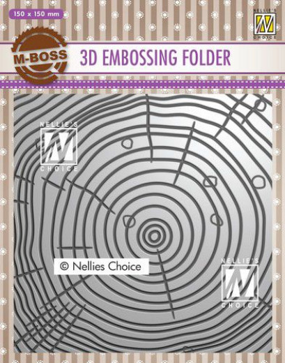 3D Embossing Folder - Jahresringe