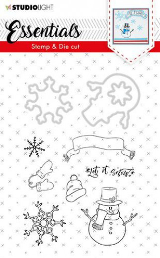 Studio Light Stamp and Die Cut - Essentials Christmas Nr. 27