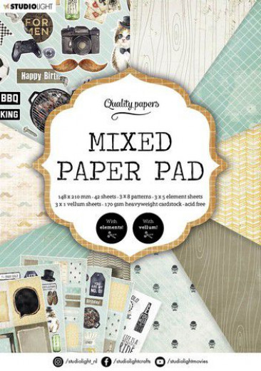 Mixed A5 Pattern Paper Pad - Essentials Nr. 160