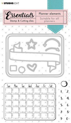Clear Stamps and Cutting Die - Planner Essentials Nr. 1