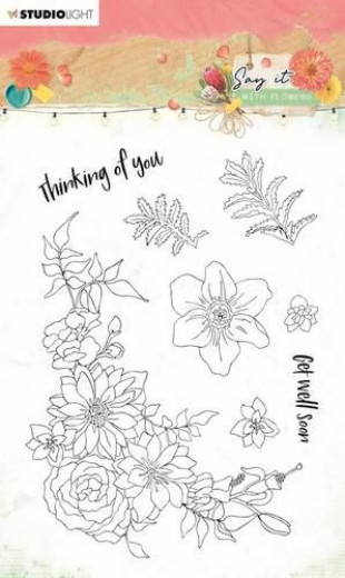 Clear Stamps - Say it with Flowers Nr. 525