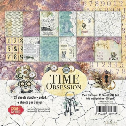 Time Obsession 6x6 Paper Pad