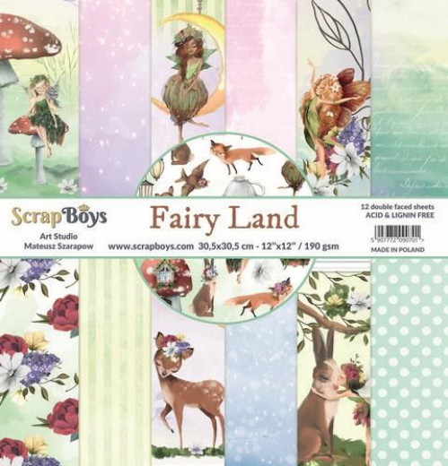 ScrapBoys Fairy Land 12x12 Paper Pad