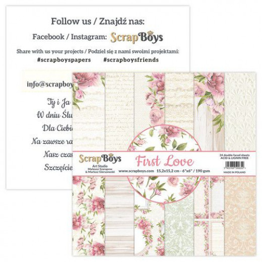 ScrapBoys First Love 6x6 Paper Pad 
