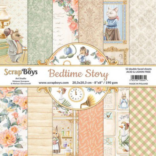 ScrapBoys Bedtime story 8x8 Paper Pack