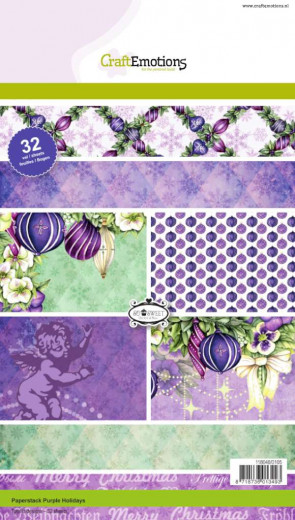 Paper Pack A5 - Purple Holiday