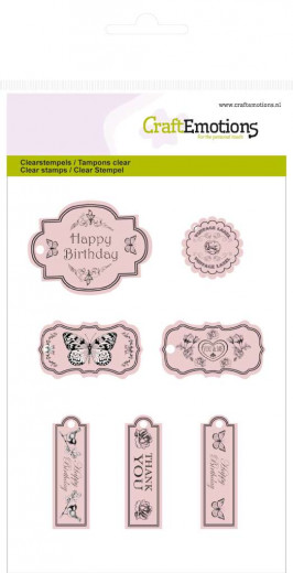 Clear Stamps - Botanical Etiketten