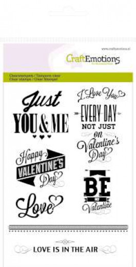 Clear Stamps - Valentins Texte (ENG)