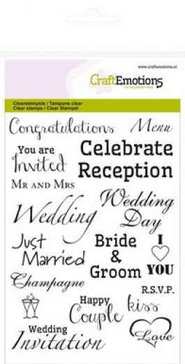 Clear Stamps - Text Wedding (ENG)