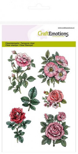 Clear Stamps - Botanical Rose Garden 2