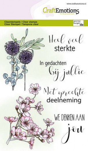 Clear Stamps - Blumen condoleance (NL)