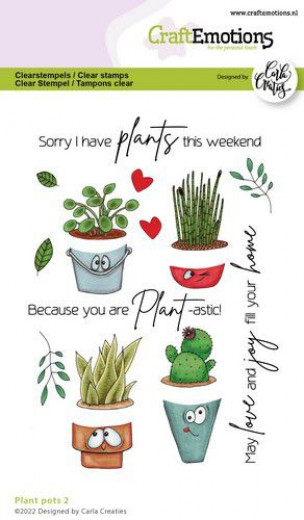 Clear Stamps - Plant pots 2 (ENG)
