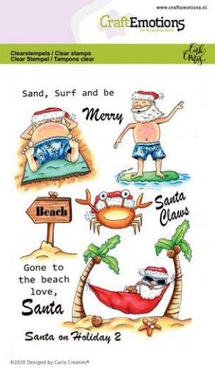 Clear Stamps - Santa on Holiday 2