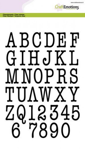Clear Stamps - Handletter Alphabet Typewriter Großbuchstaben (A5