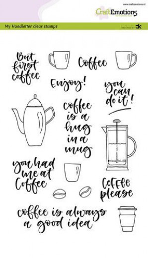 Clear Stamps - Handletter Coffee please (ENG)