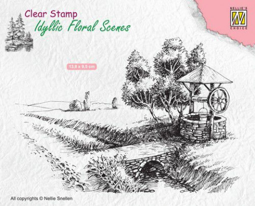 Clear Stamps - Idyllic Floral Scenes Brunnen