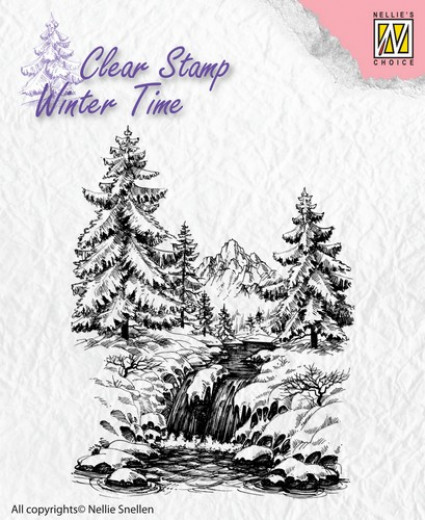 Clear Stamps - Winter Time Winter Wasserfall