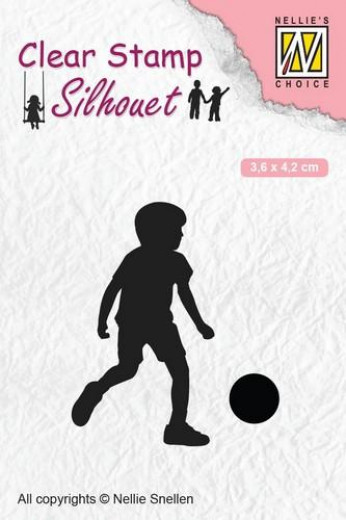 Clear Stamps - Silhouette Fussballkind