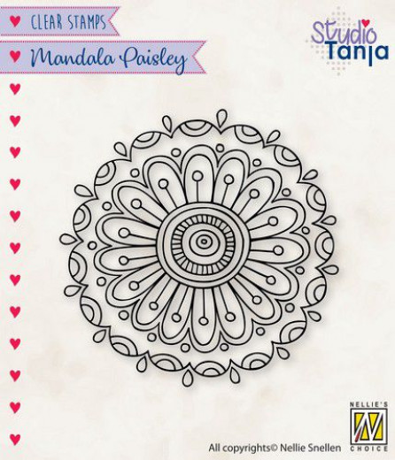Clear Stamps - Mandala Paisley-Blume 2
